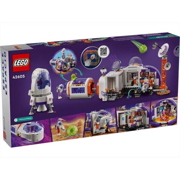 lego friends base spaziale su marte e razzo 42605-multicolore