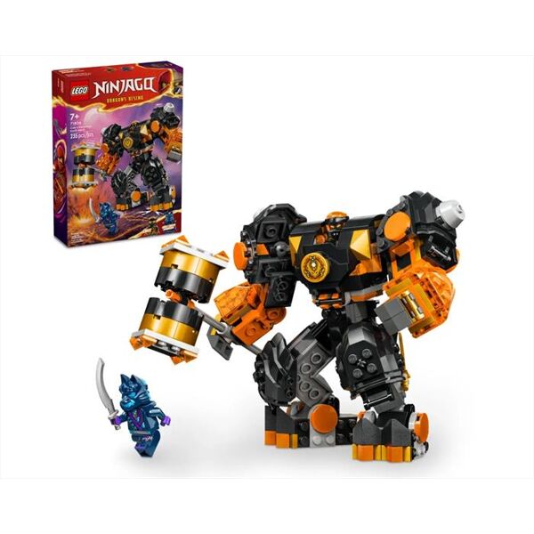 lego ninjago mech elemento terra di cole 71806-multicolore