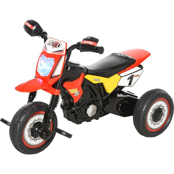 dechome 095rdek370 triciclo moto a pedali cavalcabile per bambini da 18+ mesi colore rosso - 095rdek370