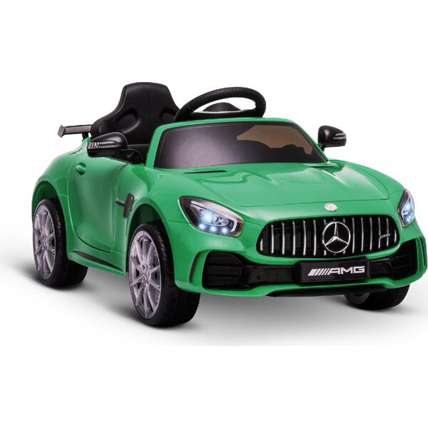 dechome 144v macchina elettrica per bambini 12v mercedes-amg gtr velocità 3-5km/h 3+ anni colore verde - 144v