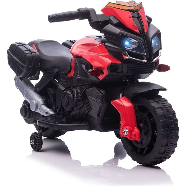 dechome 159v90rde370 moto elettrica per bambini 6v a batteria velocità 3km/h 18+ mesi colore rosso - 159v90rde370