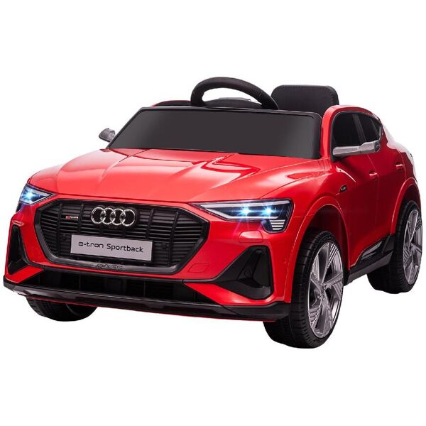 dechome 172v90rd370 macchina elettrica per bambini audi e-tron 12v con telecomando luci e musica 3+ anni colore rosso - 172v90rd370