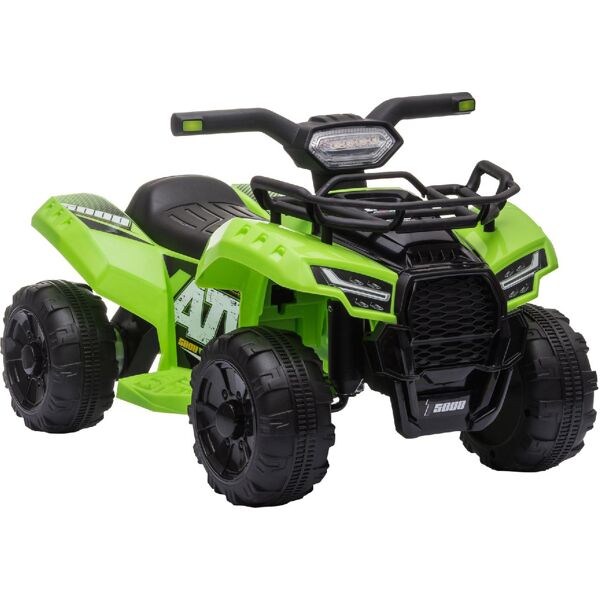 dechome 189v90gn macchina elettrica per bambini quad elettrico 6v fari e pedale 18+ mesi colore verde - 189v90gn