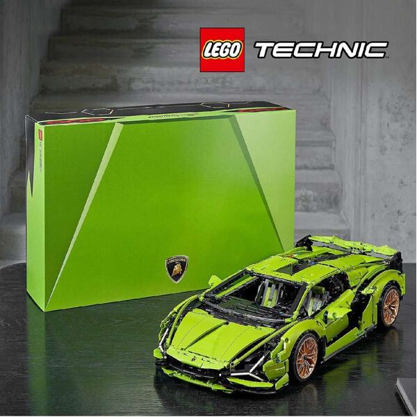 lego 42115 technic - lamborghini sián fkp 37 modellino da costruire auto sportiva costruzioni per adulti 18+ anni - 42115