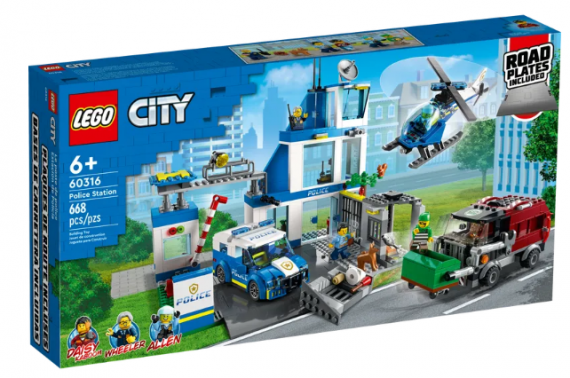 lego city - stazione di polizia - 60316