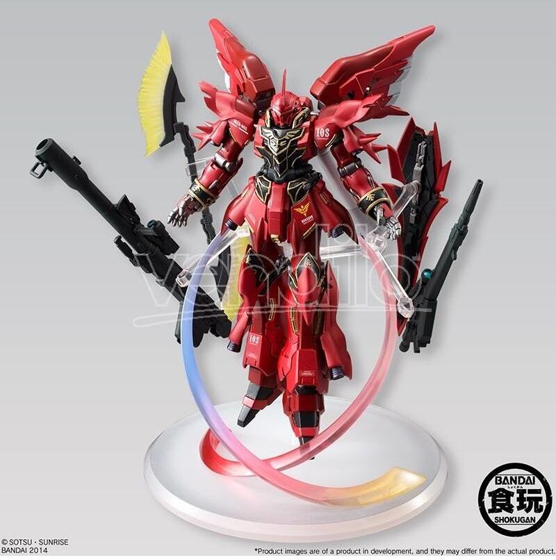 BANDAI Gundam Msn-06s Sinanju Fw Fusion Works 13cm Action Figura