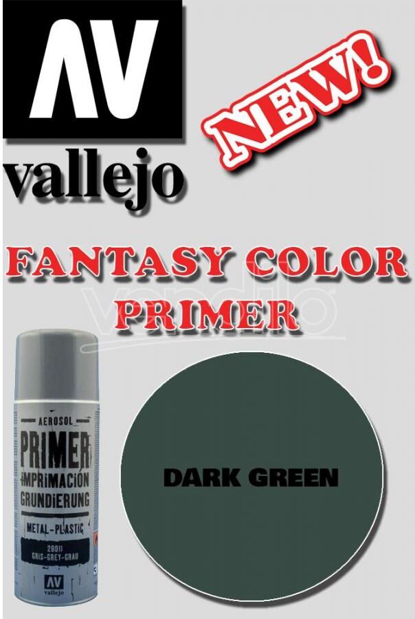 VALLEJO Fantasy Color Primer Dark Green 28026 Colori