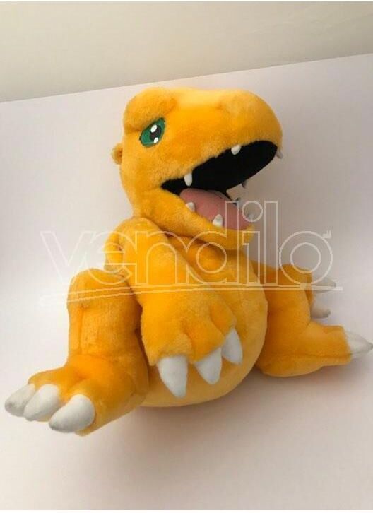 JEMINI Disney - Peluche Digimon Agumom Con Cerniera Apribile Nella Schiena 35cm