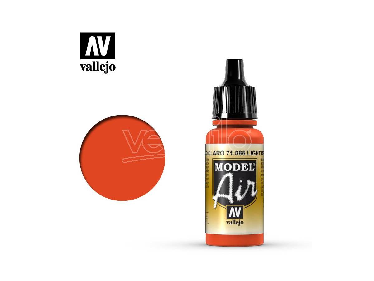 VALLEJO Model Air Light Red 71086 Colori