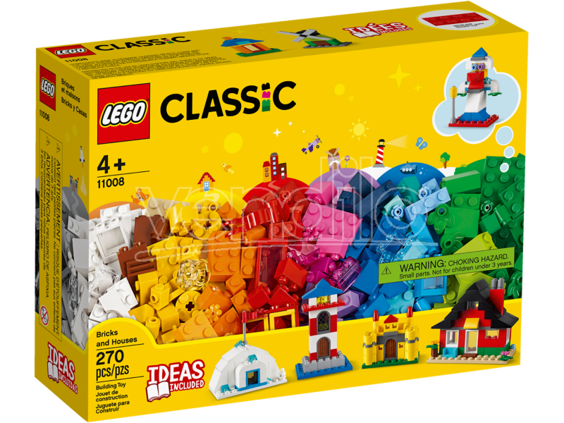 Lego Classic 11008 - Set Mattoncini E Case