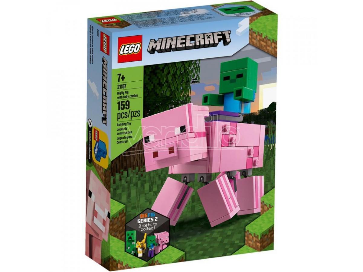 Lego Minecraft 21157 - Maxi-Figure Maiale E Baby Zombi