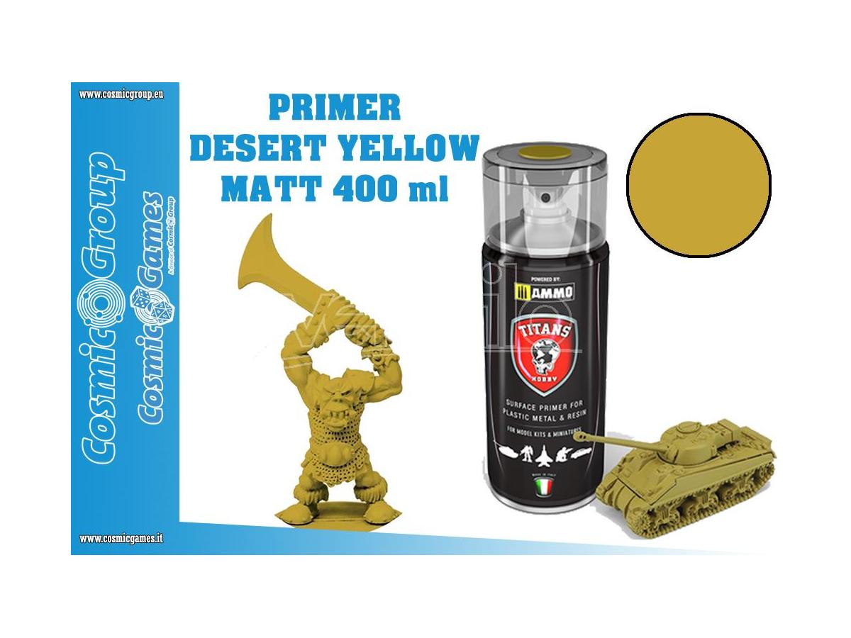 TITANS HOBBY Desert Yellow Matt Primer - 400ml Spray Colori