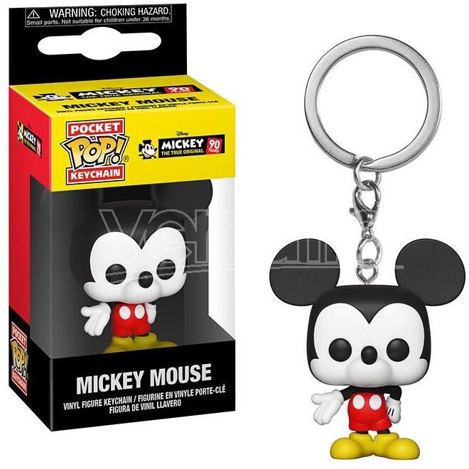 FUNKO Mickey Mouse Portachiavi  Pop Vinile Figura Topolino 90th Anniversario 4cm