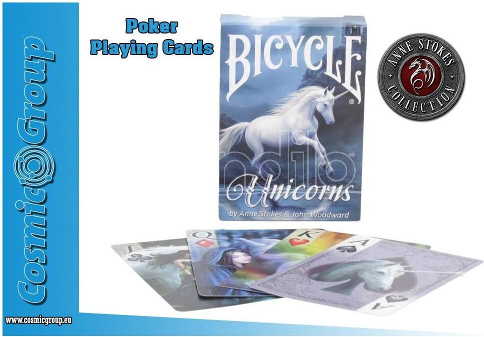 NEMESIS NOW Anne Stokes Unicorns Playing Cards Carte Da Gioco