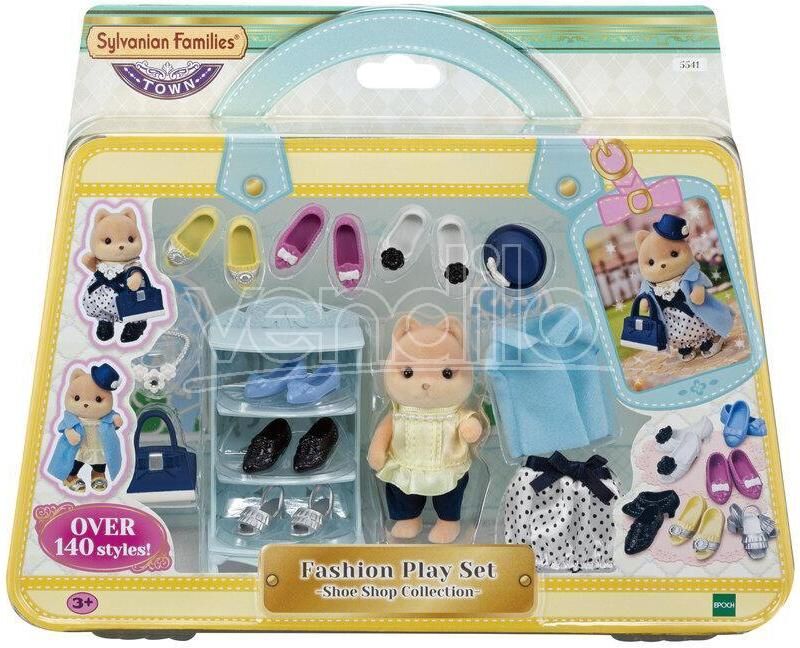 SYLVANIAN FAMILIES Sylvanian Family 5541 - Set Da Gioco Fashion - Negozio Di Scarpe