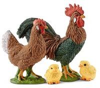 Schleich-s Pollaio Con Gallo, Gallina E Pulcini