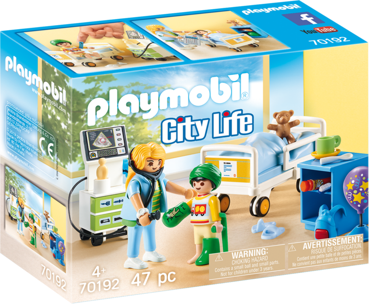 Playmobil 70192 Reparto Ospedale Per I Bambini