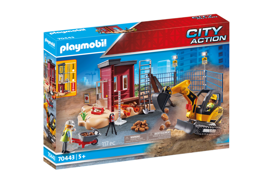 Playmobil 70443 Mini Escavatore Con Cantiere New 09-2020