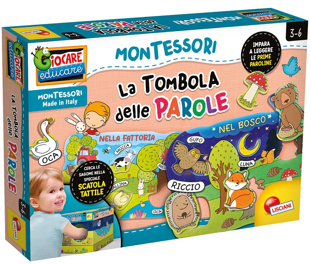Lisciani Montessori Maxi La Tombola Delle Parole