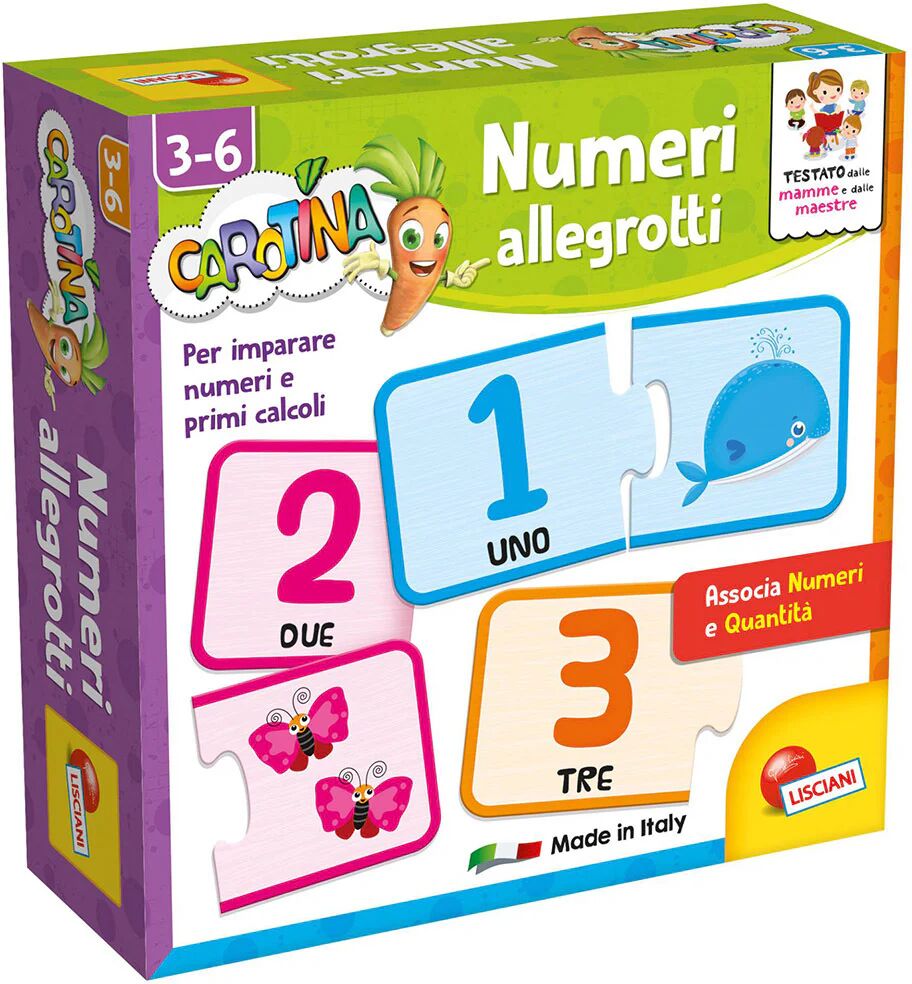 Lisciani Carotina quadrotte numeri allegrotti