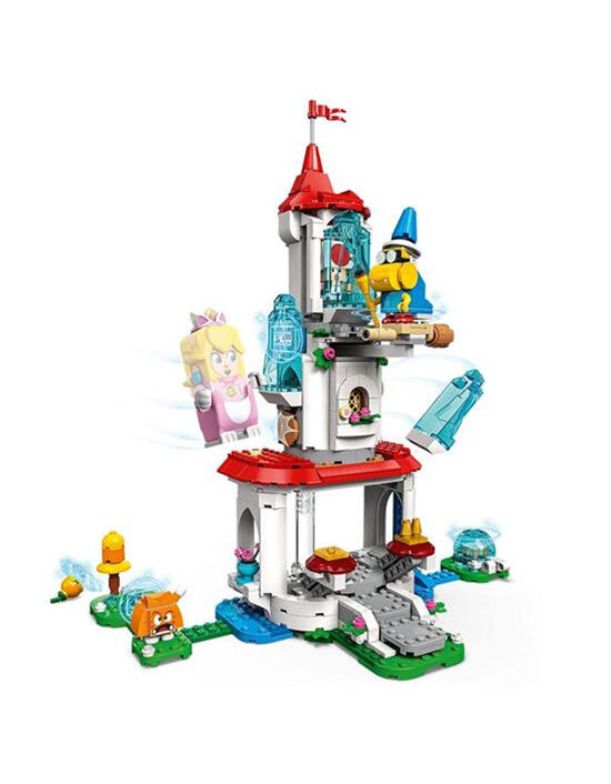 Lego Super Mario Costume di Peach Gatto e Torre Ghiacciata
