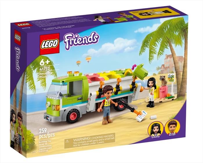 Lego Friends Camion Riciclaggio Rifiuti 41712