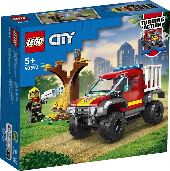 Lego City Soccorso Sul Fuoristrada Dei Pompieri 60393-multicolore