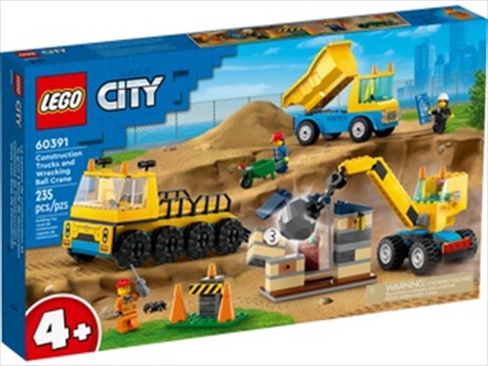 Lego City Camion Da Cantiere E Gru 60391-multicolore