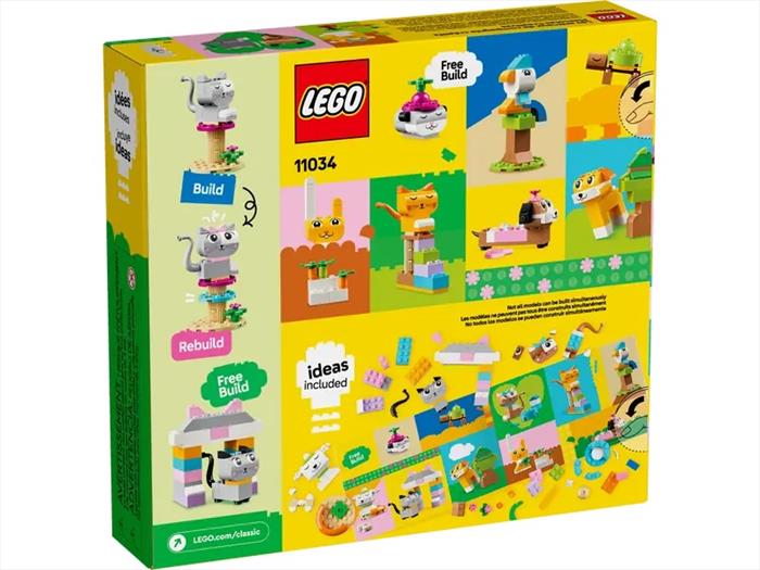 lego classic animali domestici creativi 11034-multicolore