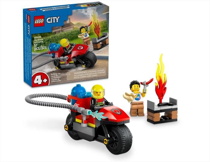 Lego City Motocicletta Dei Pompieri 60410-multicolore