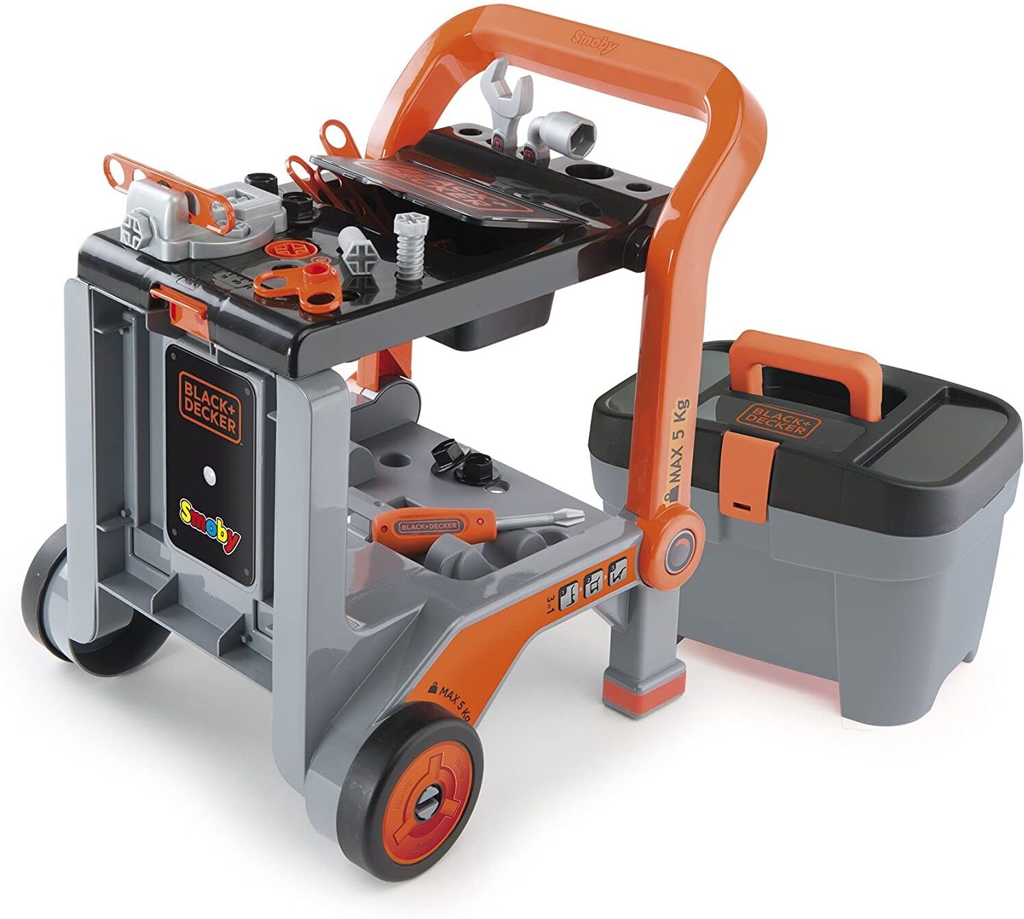 Smoby Gioco Smoby Black + Decker Carrello per Attrezzi