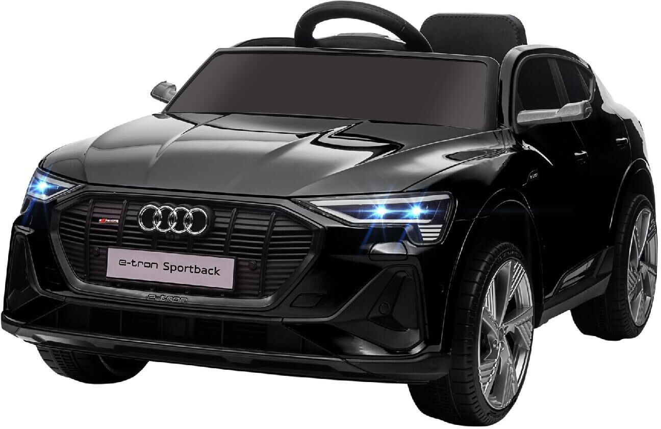 dechome 172v90bk370 macchina elettrica per bambini audi e-tron 12v con telecomando luci e musica 3+ anni colore nero - 172v90bk370