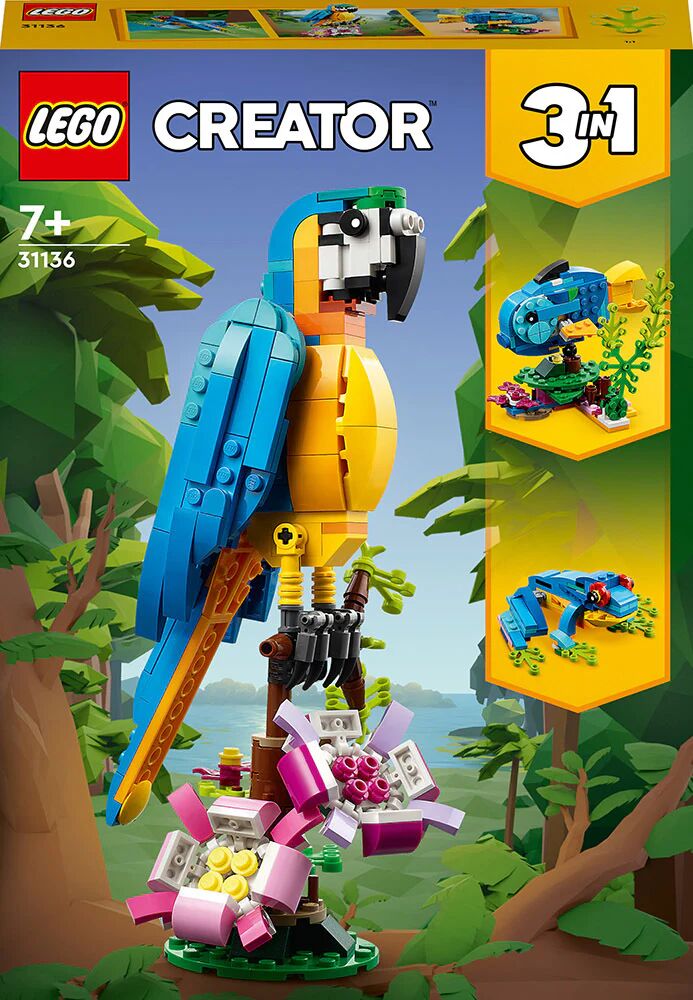 Lego Creator 3-in-1 Pappagallo esotico