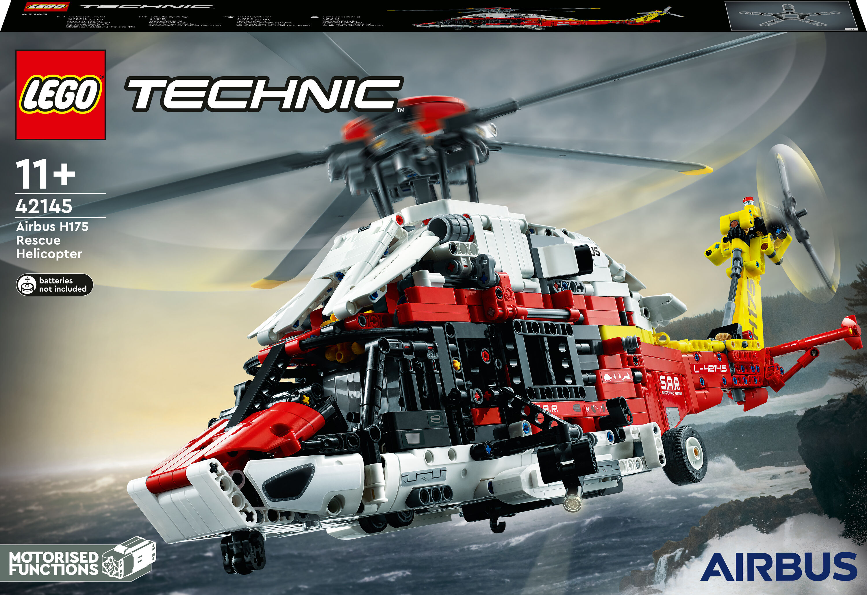 Lego Technic Elicottero di salvataggio Airbus H175 [42145]