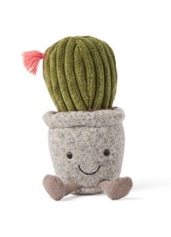 Jellycat Silly Succulent Cactus knuffel 21 cm - Grijs