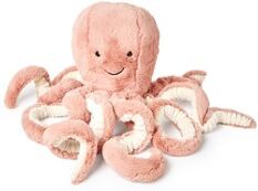 Jellycat Odell Octopus knuffel 49 cm - Zalmroze