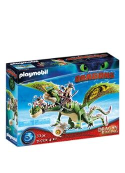 Playmobil 70730 Dragon Racing: Schorrie & Morrie met Burp & Braak - Multicolor