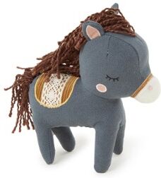 Picca Loulou Horse Henry knuffeldier in giftbox 18 cm - Blauwgrijs