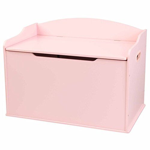 KidKraft 14957 Austin houten speelgoedkist voor kinderen met deksel, meubilair voor kinderkamer roze