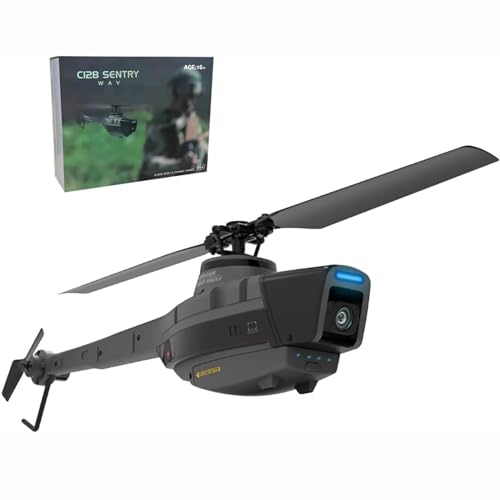 UNbit Radiografisch bestuurbare helikopter, 2.4G RC 4CH Black Hornet militaire Recon modelhelikopter