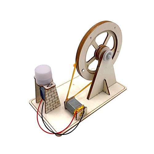 Adoorniequea DIY Houten Wetenschap Experiment Model Set Hand Generator voor Speelgoed Project, Stijl U
