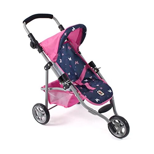 Bayer Chic 2000 Poppenbuggy Lola, joggingbuggy, poppenjogger, poppenwagen, vlinder, 612-33