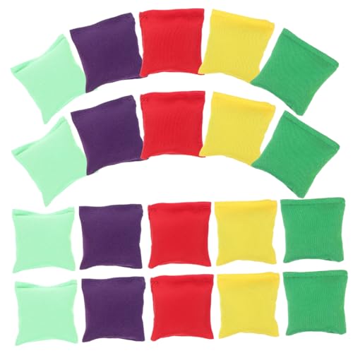 BESTonZON 20Pcs Zandzak Toss Spel Zitzak Toss Spel Zitzak Gooien Zitzakken Kinderen Zitzakken Speelgoed Kinderen Outdoor Spel Speelgoed Zitzakken Voor Kinderen Gooien Zitzak Speelgoed