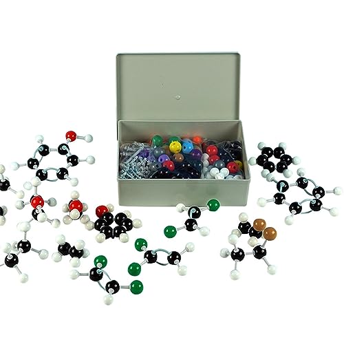 yanwuwa 267Pcs Moleculaire Model Kit Anorganische En Organische Chemie Wetenschappelijke Atomen Moleculaire Modellen Kleurgecodeerde Atomen Voor Kid Moleculaire Model Kit Organische Chemie Set