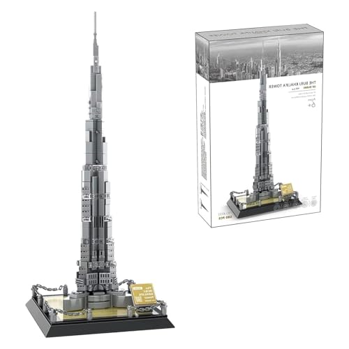 ArrGo Dubai Burj Khalifa Bouwsteen Model Architectuur Speelgoed Wereld Landmark Collectie 580PCS 's Werelds Grote Architectuur Set Serie