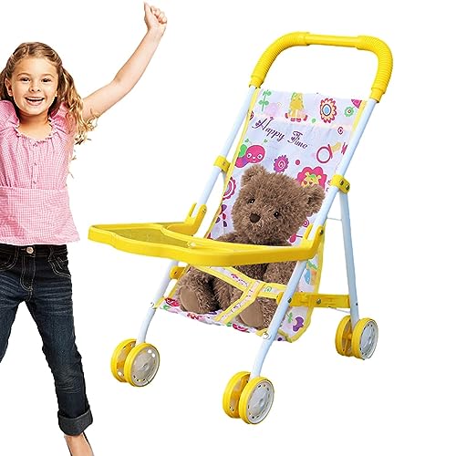 Campsie Kinderwagen speelgoed kinderen spelen opvouwbare kinderwagen bu-ggy   Babypop-kinderwagen   Kinderbabypop kinderwagen speelgoed   Kinderwagen met fantasiespel   Rollenspel Speelgoedpoppen