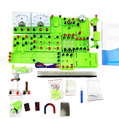 JKJZSALJ Natuurkunde Experiment Box, Junior High School Natuurkunde Electro Experiment Apparatuur Set, Elektromagnetische Natuurkunde Experiment Box