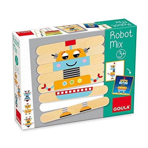 Goula Jumbo  Robot Mix Educatieve Spellen Kinderen vanaf 3Jaar Nederlands Ontwikkeling ruimtelijk inzicht