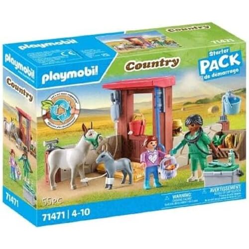 Playmobil Starter Packs Boerderij dierenarts met de ezels 71471