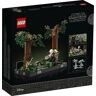 LEGO Star Wars Endor speederachtervolging diorama